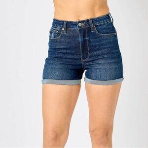 Judy Blue Denim Tummy Control Shorts - XL- NWT - #150286